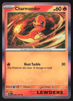 Charmander - 026/197 - Holo Promo - Obsidian Flames - Pokemon Card - Image 1
