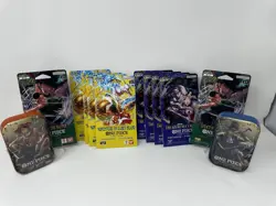 Bandai Namco One Piece Card Game English Sealed Booster Packs & Tin Pack Set - Image 1