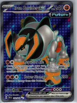 Iron Boulder ex 192/162 SV05: Temporal Forces - Pokemon Card - NM - Image 1