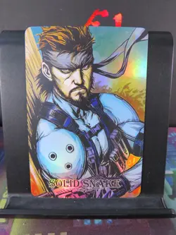 Snake Metal Gear Solid Art Card Rare Holo Collectible Video Game Character CCG - Image 1