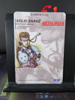 Snake Metal Gear Solid Art Card Rare Holo Collectible Video Game Character CCG - Image 3