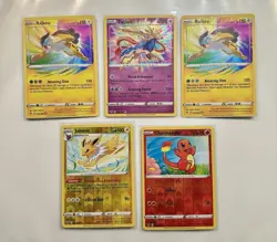 Pokemon TCG: Vivid Voltage Mix Card Lot Of 5 Jolteon Raikou Zacian Charmander - Image 1