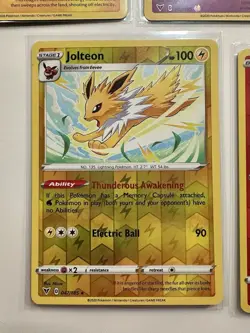 Pokemon TCG: Vivid Voltage Mix Card Lot Of 5 Jolteon Raikou Zacian Charmander - Image 2