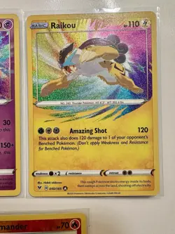 Pokemon TCG: Vivid Voltage Mix Card Lot Of 5 Jolteon Raikou Zacian Charmander - Image 4