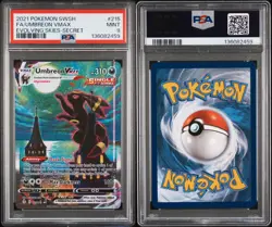 Umbreon VMAX 215/203 PSA 9 Alt Art Evolving Skies Pokemon Card Graded - Image 3