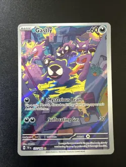 Pokemon Gastly 177/162 SV05 Temporal Forces Illustration Rare Holo Card - Image 1