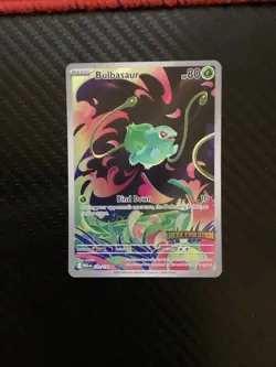 Bulbasaur 133/132 Mega Evolutions Illustration Rare Pokemon TCG English NM Stamp - Image 1