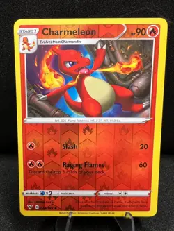 Charmeleon 024 Reverse Holo Uncommon 185 Vivid Voltage Pokemon Reverse Holo 2020 - Image 1