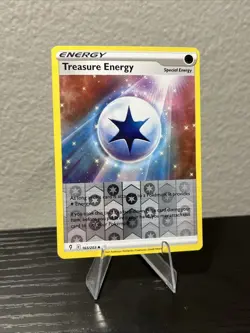 Treasure Energy 165/203 SWSH07: Evolving Skies Reverse Holo Uncommon Pokemon NM - Image 1