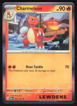 Charmeleon - 027/197 - Holo Promo - Obsidian Flames - Pokemon Card - Image 1
