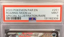 Roaring Moon ex 251/182 PSA 9 Mint SIR - 2023 Pokemon Paradox Rift English SIR - Image 3