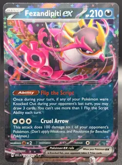 Fezandipiti ex 142/217 Double Rare 2026 Pokemon Ascended Heroes ME03 English NM - Image 1