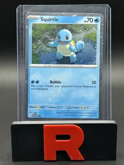 Pokemon TCG Squirtle 048 Cosmos Holo SV Scarlet & Violet Black Star Promo NM - Image 1