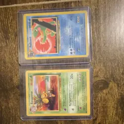 Pokemon TCG Wizards Neo Discovery Politoed Exeggutor Lot of 2 Regular English - Image 1