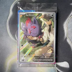 SEALED Pokemon TCG N's Zorua #189 Scarlet & Violet Promo Pokemon Center Stamped - Image 1