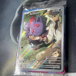 SEALED Pokemon TCG N's Zorua #189 Scarlet & Violet Promo Pokemon Center Stamped - Image 2