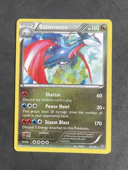 Pokemon TCG Salamence XY Roaring Skies 57/108 Regular Deck Exclusive LP non holo - Image 1