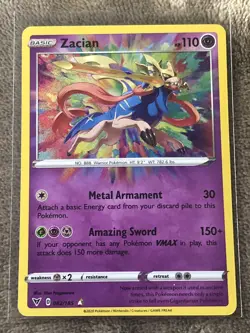 Zacian 082/185 Amazing Rare - 2020 Pokemon Vivid Voltage NM - Image 1