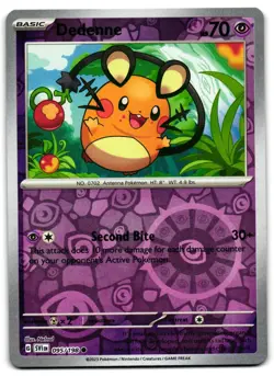 Dedenne 095/198 - 🌊 Scarlet & Violet Common Pokemon TCG Reverse Holo 🖤 - LP - Image 1