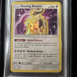 POKEMON SHINING LEGENDS SHINING ARCEUS #57 HOLO FOIL PSA 9 MINT #44378576 - Image 3