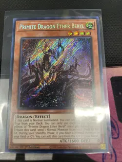 Yugioh 1x Primite Dragon Ether Beryl BLMM-EN130 Secret Rare Mint! - Image 1