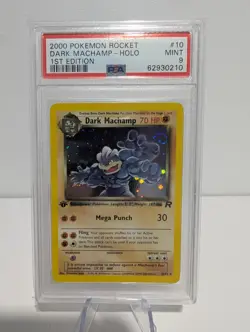 2000 Pokemon Rocket Dark Machamp Holo 1st Edition 10/82 - PSA 9 - Image 1