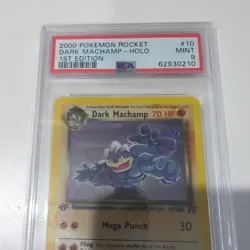 2000 Pokemon Rocket Dark Machamp Holo 1st Edition 10/82 - PSA 9 - Image 3