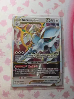 Pokemon Arceus VSTAR Metal Card 123/172 Promo - Image 1