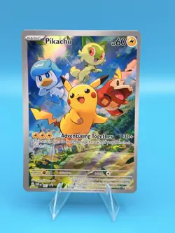 Pokemon TCG SV: Scarlet & Violet Promo Cards #027 Pikachu NM - Image 1