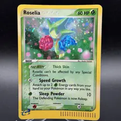Roselia 9/97 EX Dragon Rare Holo Pokemon Card - Image 1