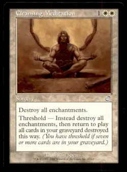 MTG Cleansing Meditation LP Light Play Torment [2548] - Image 1