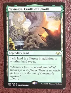 Yavimaya Cradle of Growth - MtG Modern Horizons 2 - R261 NM 2021 - Image 2