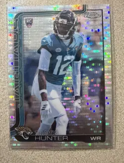 2025 Topps Chrome Travis Hunter Rookie Pulsar Refractor RC - Image 1