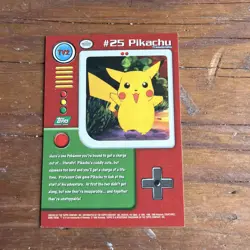 Topps Pokemon Pikachu TV2 #25 Pokemon TV Series Card - Image 5