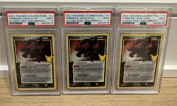 3x Umbreon Star 17/17 Pokemon Celebrations: Classic Holo PSA 9 Sequential - Image 1