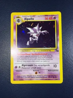 Haunter Alpollo Holo Unlimited German Pokemon Fossil 6/62 1999 - Image 1