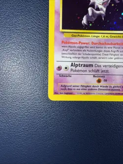 Haunter Alpollo Holo Unlimited German Pokemon Fossil 6/62 1999 - Image 4
