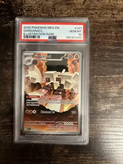 Pokemon TCG Garganacl 147/132 Illustration Rare Mega Evolution PSA 10 - Image 1