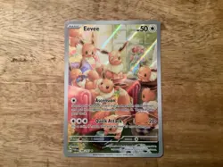 2024 Pokemon TCG English TWM EN Eevee 188/167 Full Art Holo AX92 - Image 1