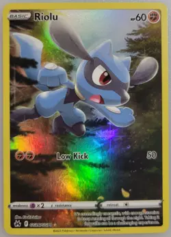 Riolu GG26/GG70 Pokemon Crown Zenith: Galarian Gallery Holo NM (2 of 2) - Image 1