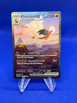 Pokemon Scarlet & Violet 151 Charizard ex 199/165 Special Illustration Rare NM - Image 1