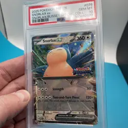 PSA 10 SNORLAX EX PRISMATIC STAMPED EXCLUSIVE #076 2025 POKEMON SNORLAX BLISSEY - Image 4
