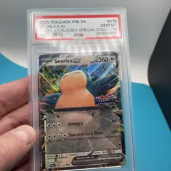 PSA 10 SNORLAX EX PRISMATIC STAMPED EXCLUSIVE #076 2025 POKEMON SNORLAX BLISSEY - Image 5