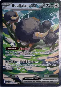 Bouffalant ex 170/086 Special Illustration Rare White Flare Pokemon Near Mint - Image 1