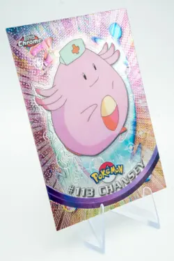 2000 Topps Chrome Pokemon Series 2 #113 Chansey RARE POKEMON LP ++ NM - Image 2