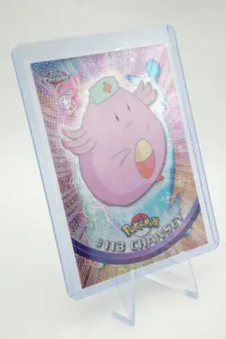 2000 Topps Chrome Pokemon Series 2 #113 Chansey RARE POKEMON LP ++ NM - Image 4