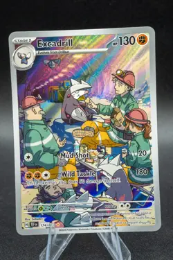 Excadrill #174/162 (Temporal Forces) SV05: TEF Pokemon *ILLUSTRATION RARE* NM ++ - Image 1