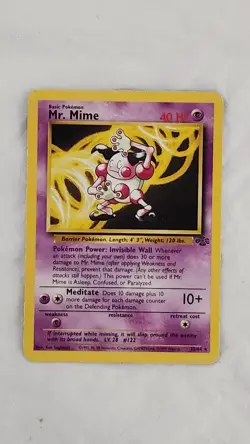 Pokemon TCG Jungle Set 1999 Mr. Mime 22/64 Rare. Non Holo. - Image 4