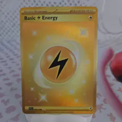 Pokemon TCG -Basic Lightning Energy 257/198 - Scarlet & Violet - Gold Hyper Rare - Image 1