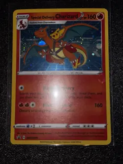 Pokemon Special Delivery Charizard Promo Holo SWSH075 Sword & Shield - Image 2
